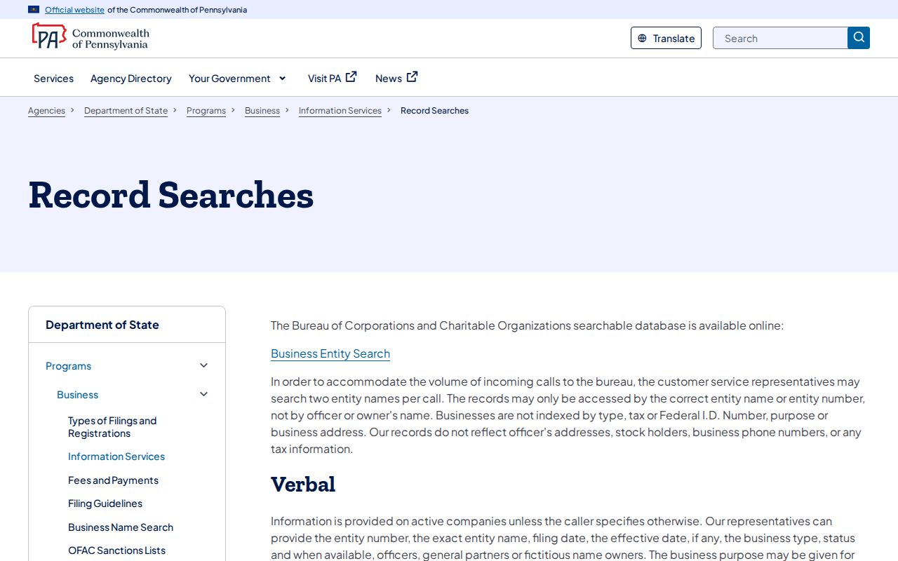 Montgomery Township ZIP code directory Pennsylvania business entity search